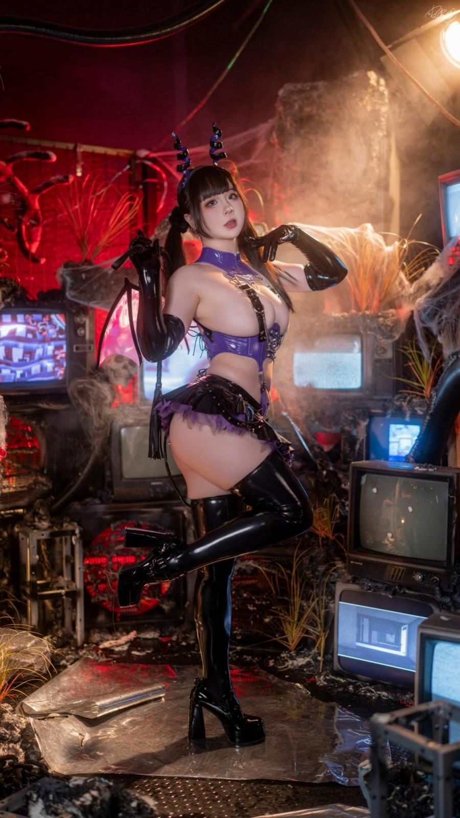 【網路收集系列】福利姬 皮皮奶可可愛了啦《 賽博魅魔 》VIP福利帖全【103P】