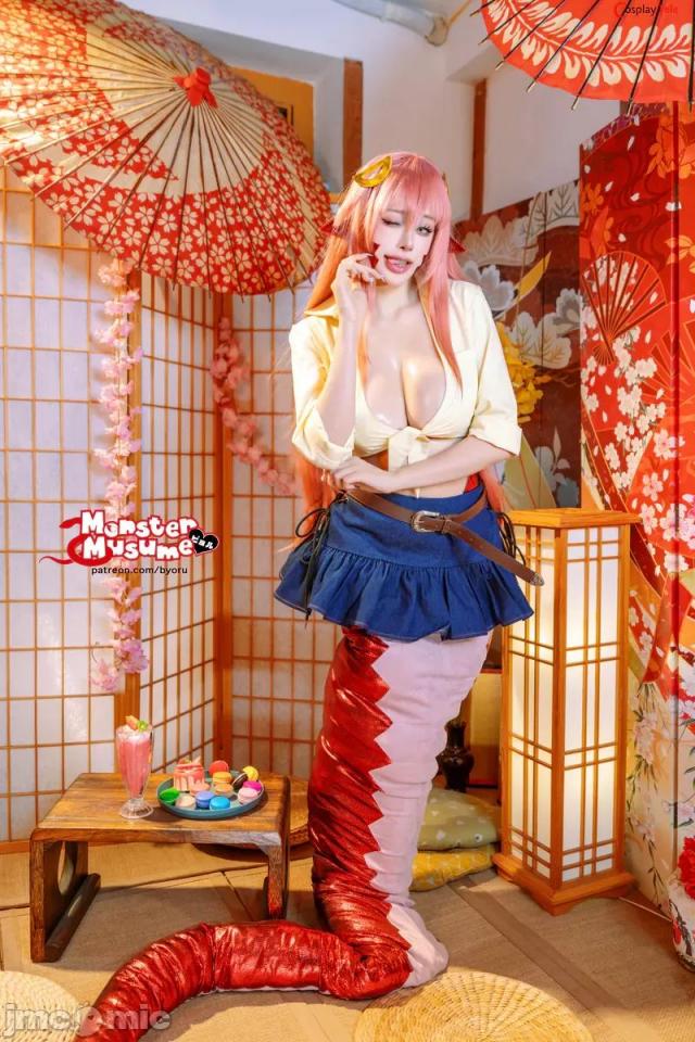 Byoru cosplay Miia – Monster Musume (60P)