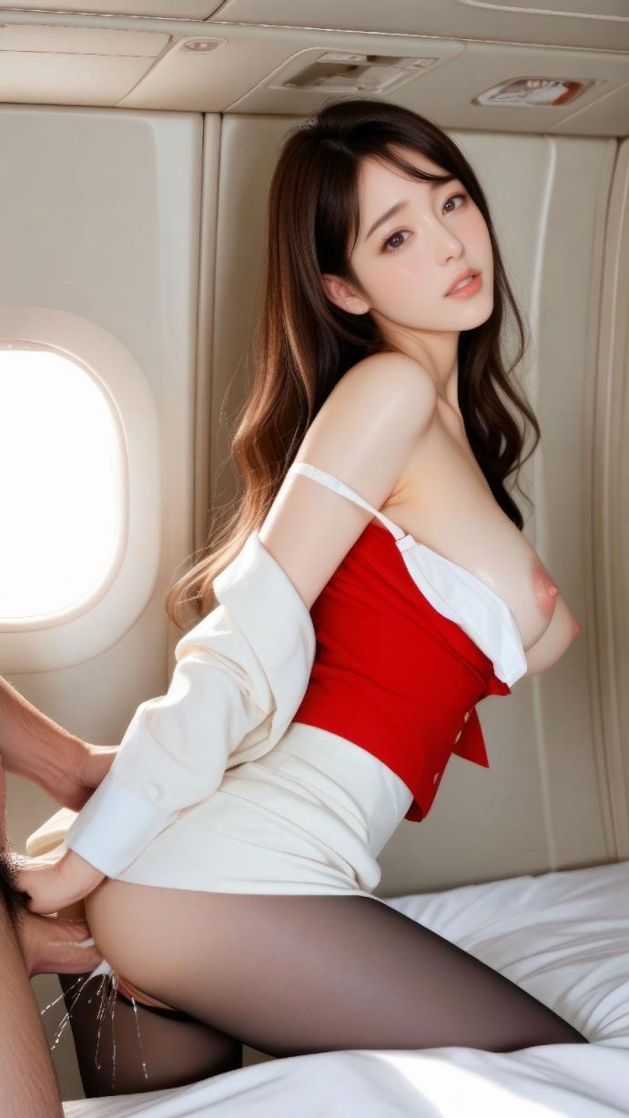Flight attendant girl 18+nsfw -2