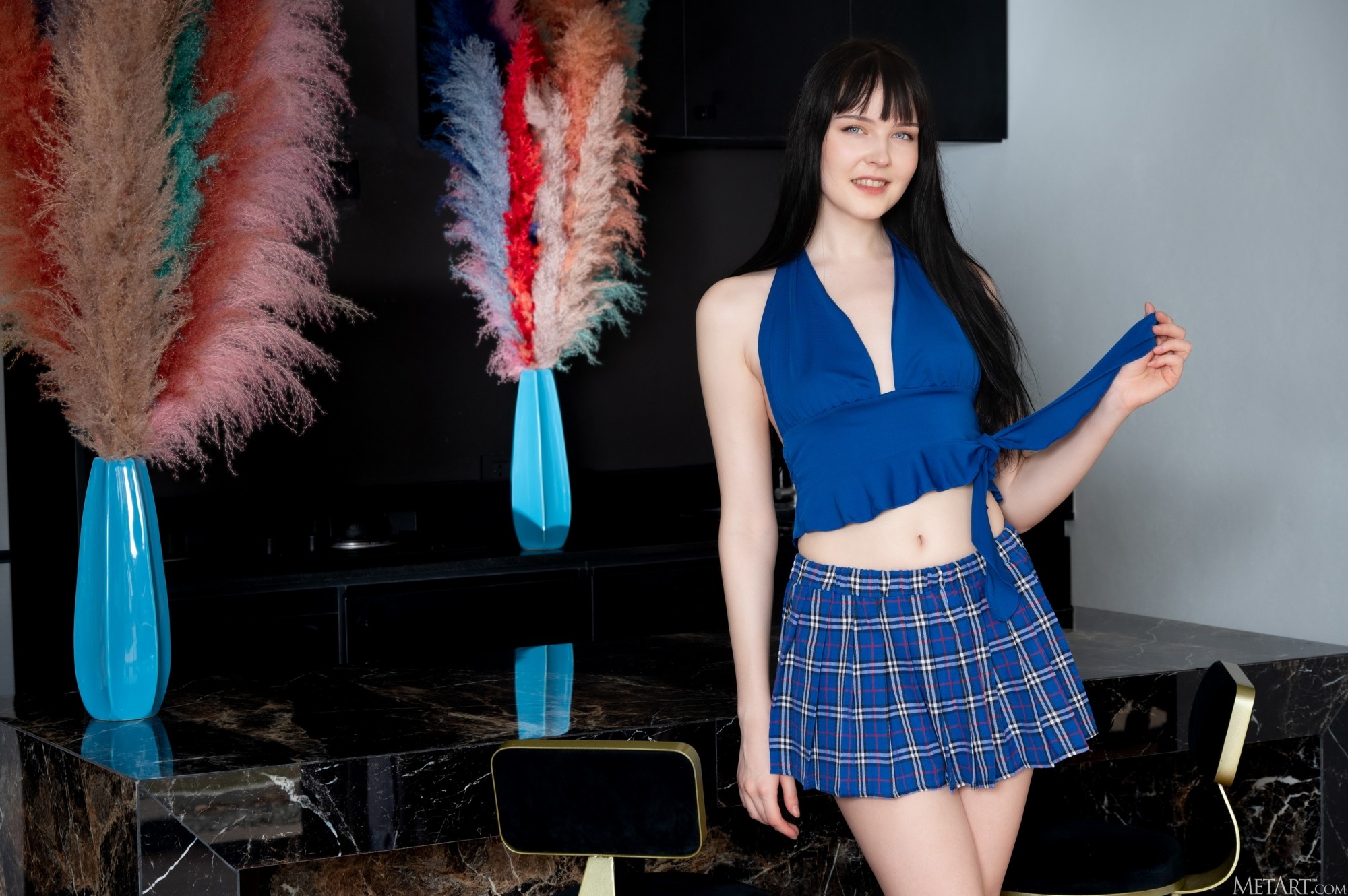 Amelia Riven - Blue Plaid (102P)